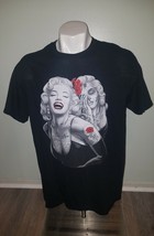 Marilyn Monroe  Men&#39;s Shirt Sz L Black - £10.79 GBP