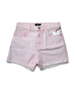 NWT 7 For All Mankind High Waist Short in Mineral Pink Fray Hem Shorts 26 - £22.58 GBP