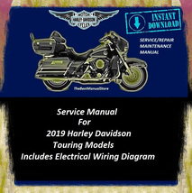 2019 Harley Davidson Touring Models Workshop Service Repair Maintenance ... - $24.95