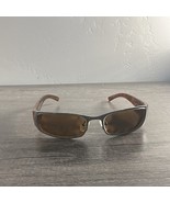 Prada Sunglasses SPR 55G 5AV-2Z1 Silver Havana Rectangle FRAMES ONLY 56-... - $91.03 CAD
