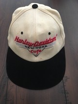 Harley-Davidson Cafe New York Cap Snapback Hat VTG Licensed Stitched Ride Free - £30.28 GBP