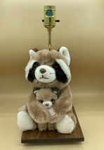 ADI Raccoon Mother &amp; Baby Nursery Table Lamp Plush 16” California Stuffe... - £31.57 GBP