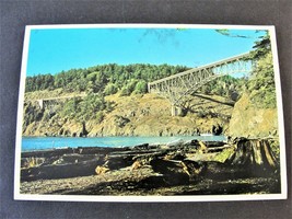 Deception Pass Bridge, Washington-1982 Postmarked Postcard. - £7.23 GBP