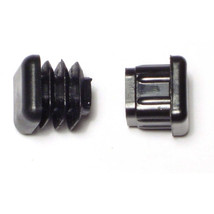 5/8&quot; x 15/32&quot; Black Plastic Furniture Tips (10 pcs.) - £10.60 GBP