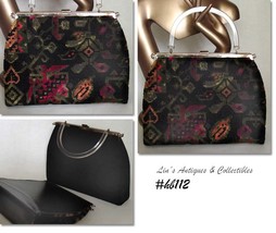Vintage L and M Rigid Reversible Handbag (#HB112) - £53.72 GBP