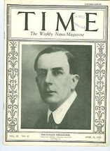 Magazine Time Prince Gelasio Caetani Edgar Rice  April 28 1924 - £54.74 GBP
