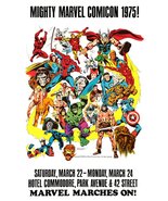 Marvel Comics Reproduction 1975 COMICON 18 x 26 Inch Poster - Superhero - £31.66 GBP
