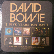 David Bowie Promo 10 Coaster Set Five Years Rare Cd LP Art - $48.00