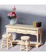 AirAds Dollhouse 1:12 scale dollhouse miniature hallway console table 3 drawers - $13.48