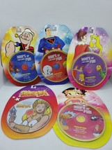 LOT OF 5 DVD Hours of  Various Cartoons She-Ra Betty Boop Superman Popeye - £19.78 GBP