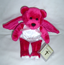   Wings Holy Bear Breast Cancer Awarness Plush Bean Bear Retired NWT - $24.99