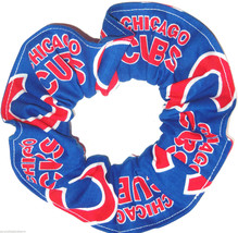 Chicago Cubs Blue Fabric Hair Scrunchie Scrunchies by Sherry MLB Baseball - £5.49 GBP+