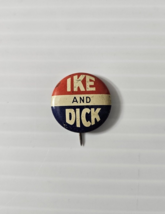 Vintage Ike Eisenhower and Dick Nixon 1950&#39;s Presidential Campaign button - £6.63 GBP