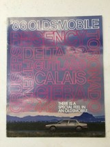 1986 Oldsmobile Brochure flyer Toronado Cutlass Ciera 442 Calais Firenza regency - $14.99