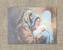 Vintage Mary Beth LoPiccolo Holy Family Christmas Card Baby Jesus Religious - £3.95 GBP