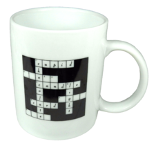 Valentine Crossword Puzzle Coffee Cup Mug Cupid Chocolate Candle Light C... - $10.69