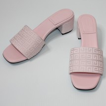 Givenchy 4G Block Heel Slide Sandals in Tender Pink size EU 41 New MSRP ... - £439.63 GBP