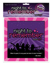 Night To Remember Standard 6.5&quot; Napkins - Purlpe Pack Of 10 By Sassigirl - £9.42 GBP
