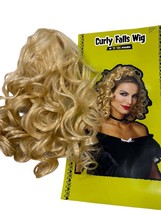 Blonde Curly Falls Wig Hair Claw Clip Halloween Costume - $9.60