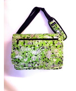 Messenger Sling Body Bag School Purse Green Peace Hearts   Free Ship Sho... - $30.97 CAD