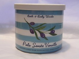 PALO SANTO VANILLA  Bath &amp; Body Works 3 Wick Candle  14.5OZ  New - $25.60