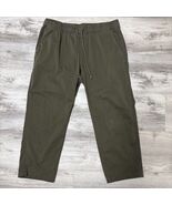 LL Bean Cropped Pants Capris Womens L Green Drawstring Pockets CoolMax S... - €17,29 EUR