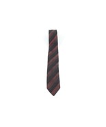 Vtg 60s 70s Burberry Silk Striped Color Block Skinny Neck Tie Dress Tie ... - $44.50