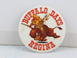 Vintage Fair Pin - Buffalo Days Regina Saskatchewan - Celluloid Pin  - $15.00