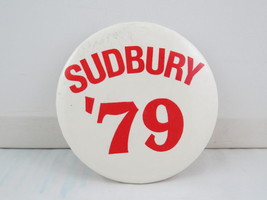 Vintage Tourist Pin - Sudbury 1979 - Celluloid Pin  - £11.99 GBP