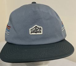 Patagonia Small Logo Net Plus SnapBack Trucker Hat Cap Embroidered Lines - $13.87 CAD
