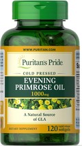 Puritan&#39;s Pride Evening Primrose Oil 1000 Mg with Gla, 120 Count - £31.78 GBP