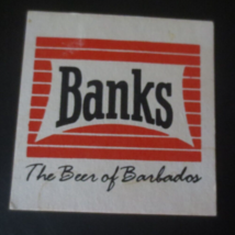Banks The Beer of Barbados Paperboard Coaster - £0.78 GBP