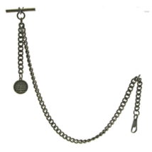 Albert Chain Bronze Pocket Watch Chain for Men with Life Tree Fob T Bar AC141 - £13.53 GBP