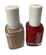 Essie Nail Lacquer Lot of 2 NEW, Red and Nude - $141.31 MXN