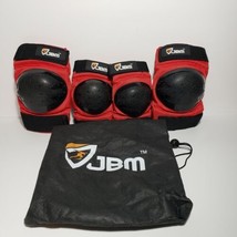 JBM BMX Bike Knee Pads and Elbow Pads Protective Gear with Drawstring Ba... - £10.17 GBP