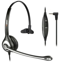 Phone Headset 2.5Mm With Microphone Noise Cancelling &amp; Volume Controls, ... - £36.85 GBP