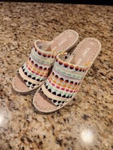 Toms Womens Michelle Sandal Wedge Peep Toe Shoes NEW Size 6.0 - $59.40