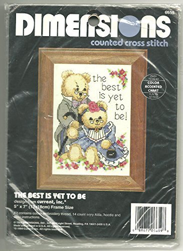Dimensions Counted Cross Stitch Bears Best Is Yet To Be - £10.24 GBP