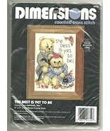 Dimensions Counted Cross Stitch Bears Best Is Yet To Be - £10.27 GBP