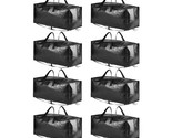 Heavy Duty Moving Bags, Extra Large Storage Totes W/Backpack Straps Stro... - $68.99