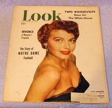 Vintage Look Magazine November 1949 Eva Gardner Roosevelt - £6.29 GBP