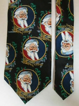 Men&#39;s SANTA CLAUS WildTies Merry Christmas Necktie Wild Ties 100% Silk H... - $14.00