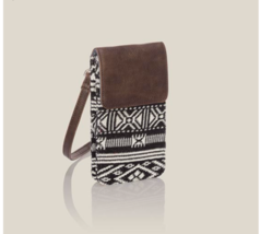 Thirty One Call Me Crossbody (New) Rio Weave - Cotton, Faux Leather - £36.56 GBP