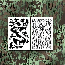 Camo Stencils for Spray Paint Duck Jon Boat Stencils Camouflage Bark Arm... - £10.21 GBP