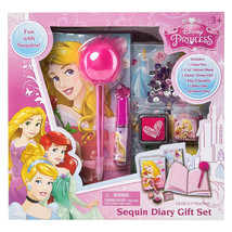 Disney Princess Sequin Diary Gift Set - £2.96 GBP