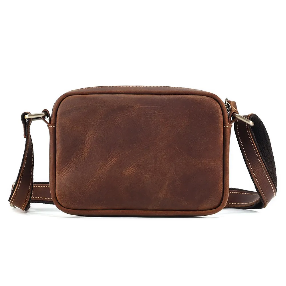 JOYIR Genuine Leather Mini Messenger Bag Travel Crossbody Bag for Women Men Cell - $121.45