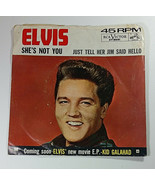 Elvis Presley Shes Not You Just Tell Her Jim Said Hello Record 45 7in Vi... - $29.99