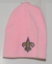 NFL Team Apparel Licensed New Orleans Saints Pink Winter Cap - £14.34 GBP