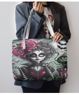 Leather Gothic Rose | Halloween Tote | Bewitching Botanicals &amp; Batty Del... - $50.65 CAD