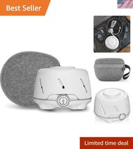 Yogasleep Dohm White/Gray &amp; Travel Case 2 Piece Set The Original White N... - $100.74